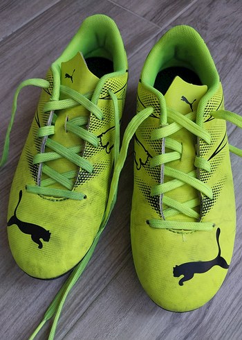 Puma yeşil Erkek Futbol Kramponu Velcro Bantlı