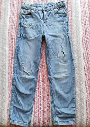Beli Lastikli Erkek Çocuk Jean Pantolon