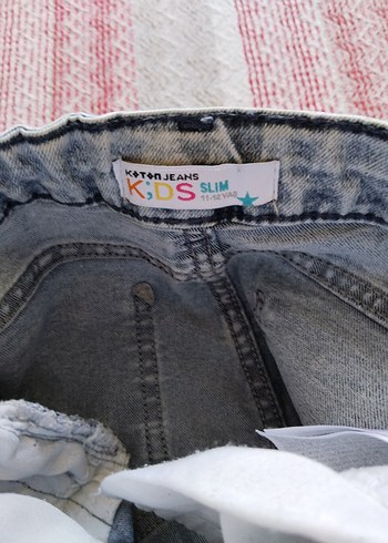 11-12 Yaş Beden Beli Lastikli Erkek Çocuk Jean Pantolon