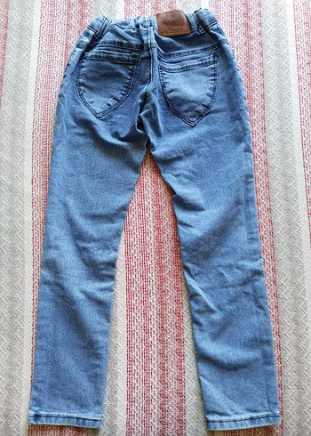 Diğer Beli Lastikli Kız Çocuk Jean Pantolon