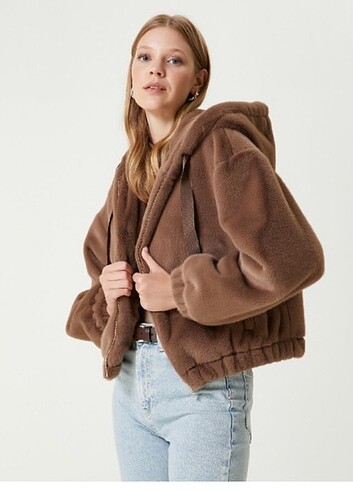 Beymen Club Beymen Club Kapüşonlu Peluş Mont