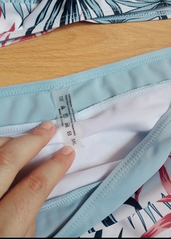 Mavi Renkli Bohem Renkli Bikini Takımı - Görsel 6