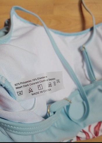 Mavi Renkli Bohem Renkli Bikini Takımı - Görsel 7