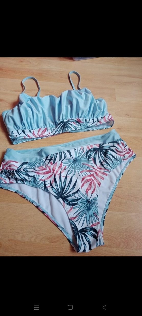 Mavi Renkli Bohem Renkli Bikini Takımı - Görsel 5