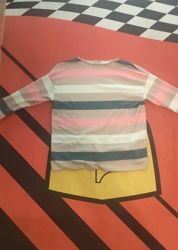 Rahat Kesim Çok Renkli Hamile Uzun Kollu Tişört - Görsel 5