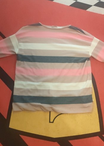 Rahat Kesim Çok Renkli Hamile Uzun Kollu Tişört - Görsel 4