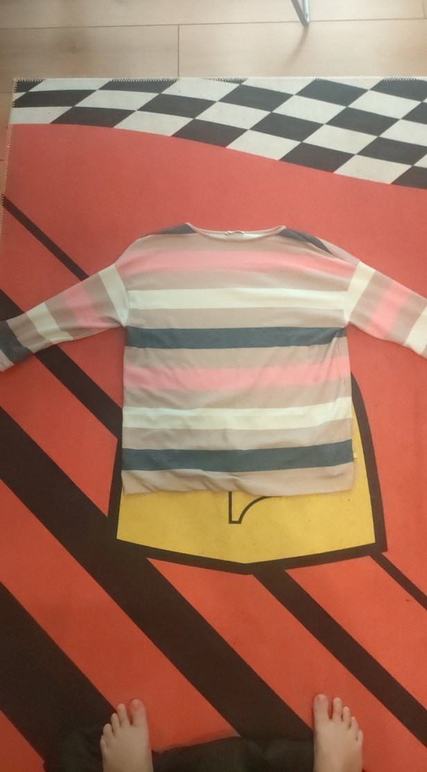 Rahat Kesim Çok Renkli Hamile Uzun Kollu Tişört - Görsel 5