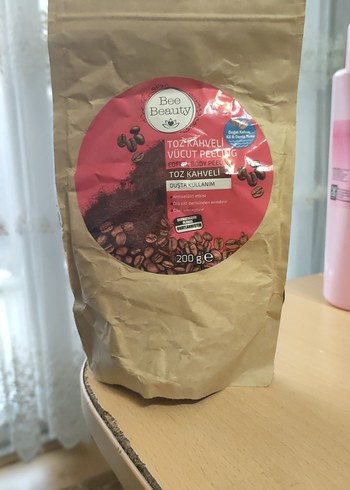 Bee Beauty Toz Kahveli Vücut Peeling 200g - Görsel 2