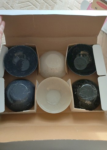 Bej ve Koyu Renkli 6'lı Gıda Kabı Seti - Görsel 2