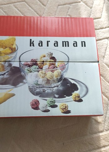 Karaman Beyaz Cam Atıştırmalık Kase Seti - Görsel 5