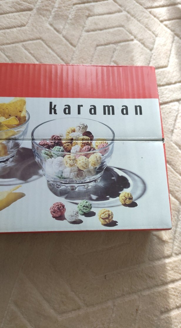 Karaman Beyaz Cam Atıştırmalık Kase Seti - Görsel 5