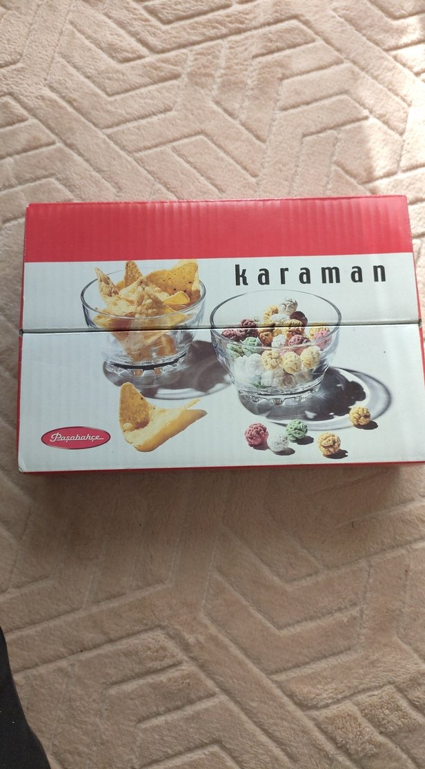 Karaman Beyaz Cam Atıştırmalık Kase Seti - Görsel 2
