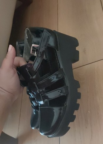 Diger Siyah Platform Topuklu Kadın Ayakkabısı - Görsel 7