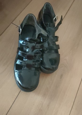 Diger Siyah Platform Topuklu Kadın Ayakkabısı - Görsel 9