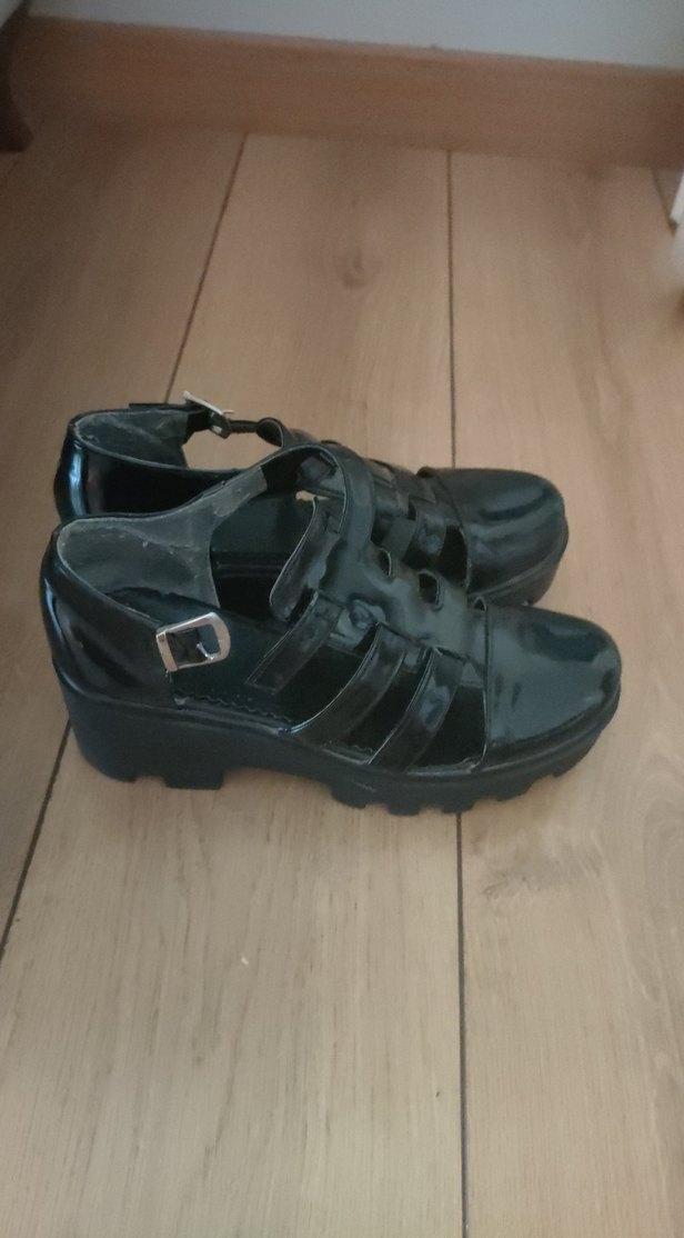 Diger Siyah Platform Topuklu Kadın Ayakkabısı - Görsel 3