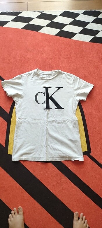 Orjinal Calvin Klein marka unisex beyaz tişört 