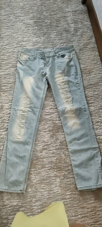 Kadın yazlık ince tarz modelli ince yazlık kot pantolon 42 44 be