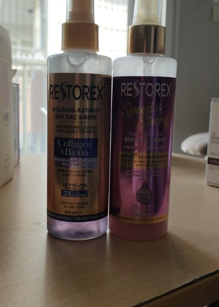 Restorex marka saç uzatan sıvı saç spreyleri  - Görsel 2