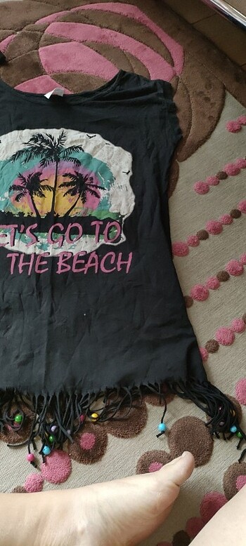 Kadın yazlık mayo bikini ustune giyilecek uzun plaj elbise - Görsel 4