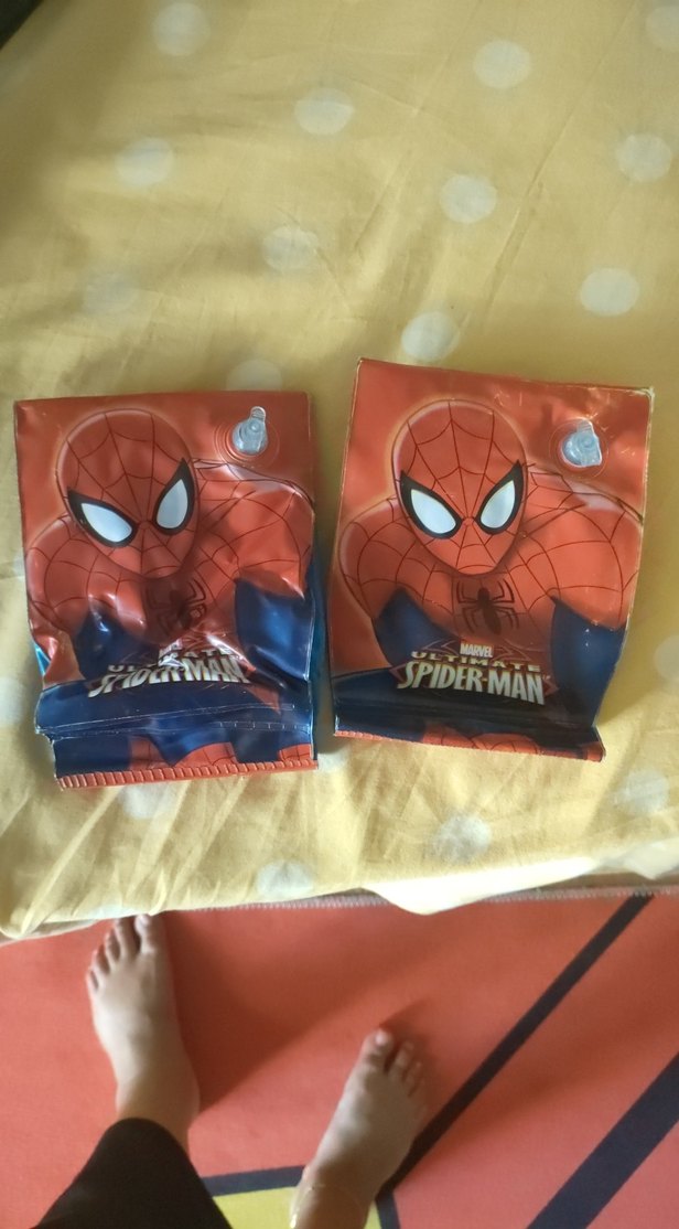 Kırmızı Parlak Örümcek Adam Desenli Çocuk deniz kolluk - Görsel 2