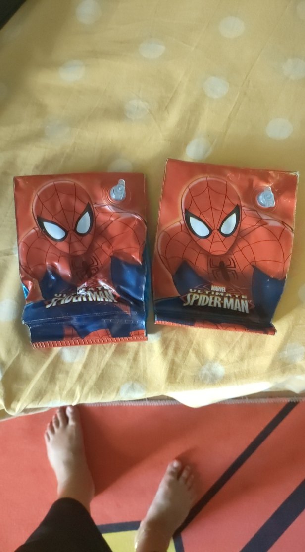 Kırmızı Parlak Örümcek Adam Desenli Çocuk deniz kolluk - Görsel 3