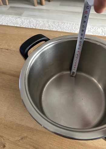 Yeşil Detaylı Gri Tencere amc tencere - Görsel 6