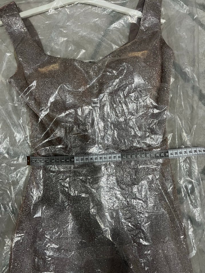 Parlak Sırt Dekolteli Abiye Elbise - Görsel 5