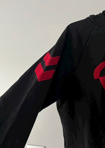 Kapüşonlu Siyah Sweatshirt - Görsel 2