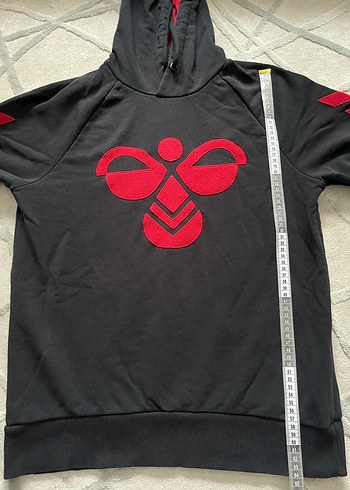 Kapüşonlu Siyah Sweatshirt - Görsel 5