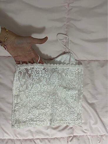 Stradivarius Askılı crop