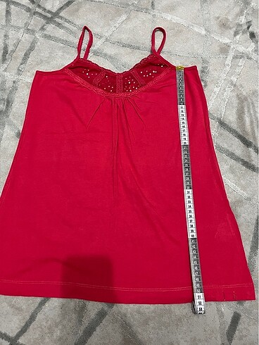 xl Beden bordo Renk İnce askılı