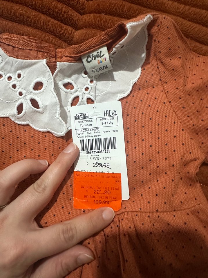 CİVİL KIZ BEBEK ELBİSE - Görsel 5