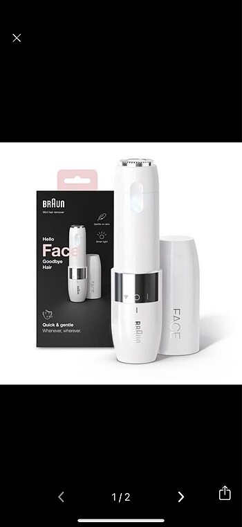 braun face mini yüz için tüy alma aleti