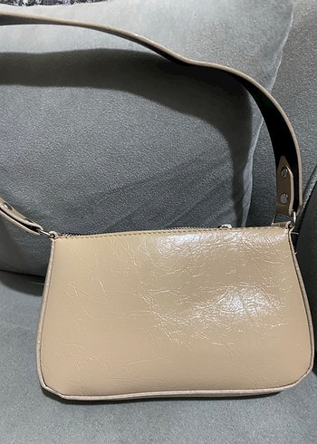 Bej Deri Tokalı Kadın Çanta - Görsel 4