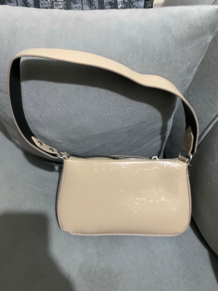 Bej Deri Tokalı Kadın Çanta - Görsel 5