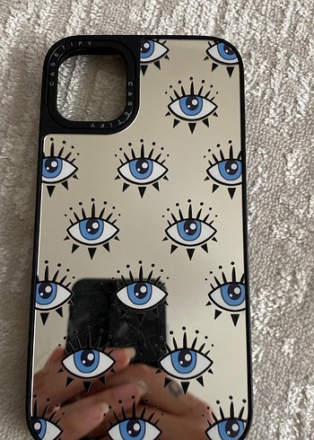 Boncuk Detaylı Göz Desenli Telefon Kılıfı - Görsel 2