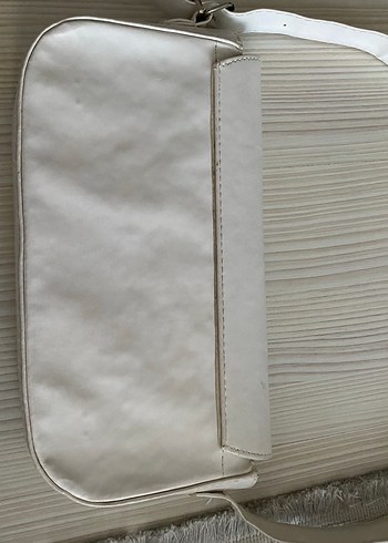 Beyaz Deri Kadın Çanta - Görsel 4