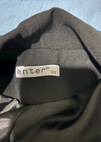 Siyah Denim Kadın Blazer Ceket - Görsel 8