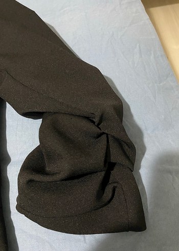 Siyah Denim Kadın Blazer Ceket - Görsel 5