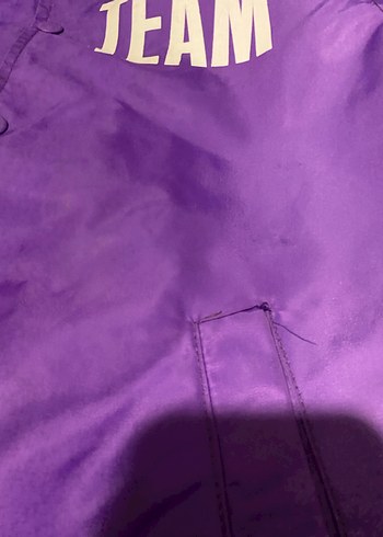 Kadın Mor Parlak Midi Spor Ceket - Görsel 6