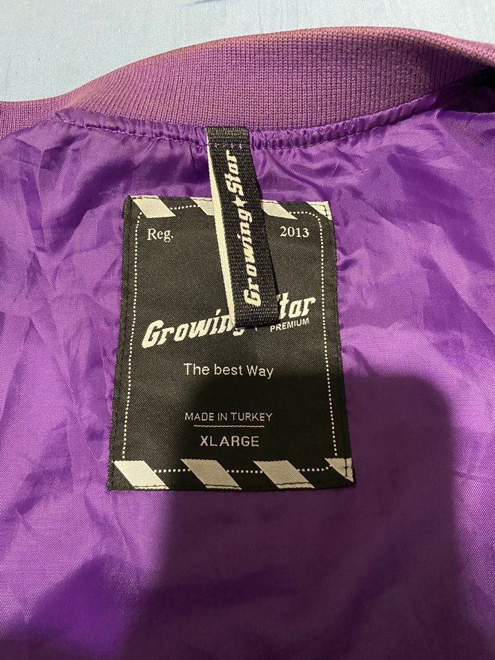 Kadın Mor Parlak Midi Spor Ceket - Görsel 3