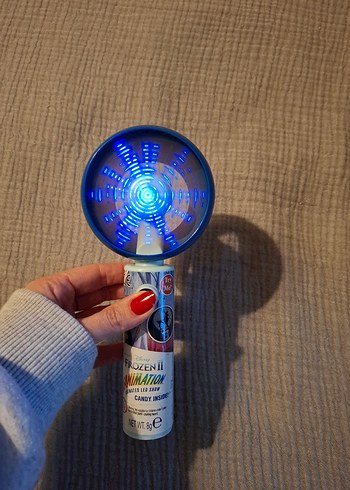 Mavi Işıklı Frozen El Fanı - Görsel 4