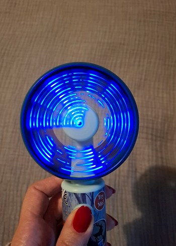 Mavi Işıklı Frozen El Fanı - Görsel 5