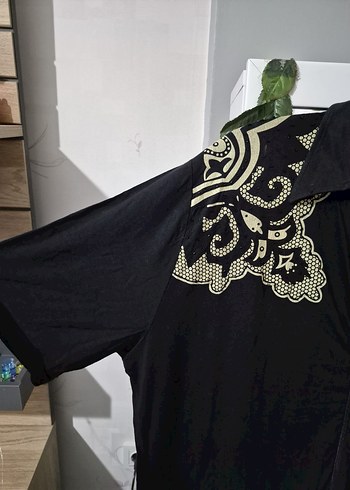 Nakışlı Siyah Kadın Gömlek - Görsel 2