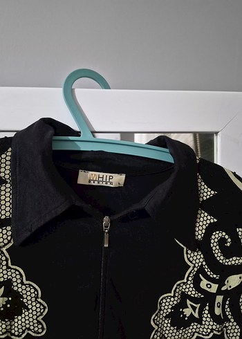 Nakışlı Siyah Kadın Gömlek - Görsel 5