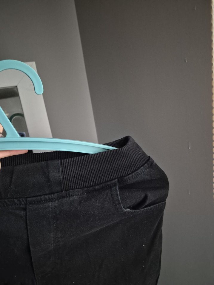 Erkek Çocuk Siyah Kemerli Slim Kot Pantolon - Görsel 3