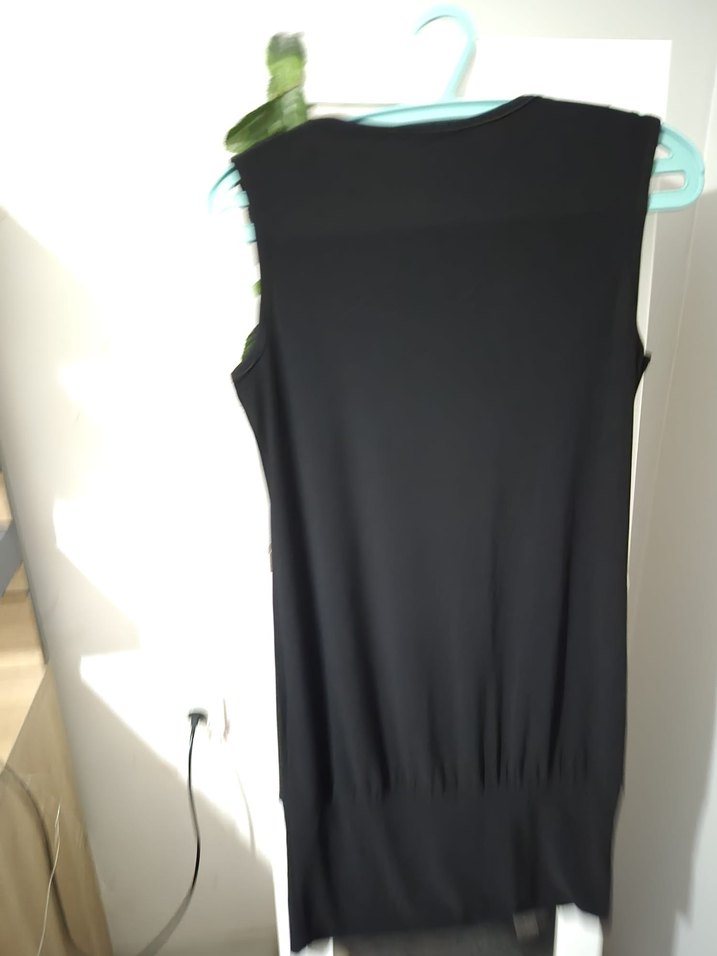 Zincir Detaylı Siyah Hamile Tunik - Görsel 4