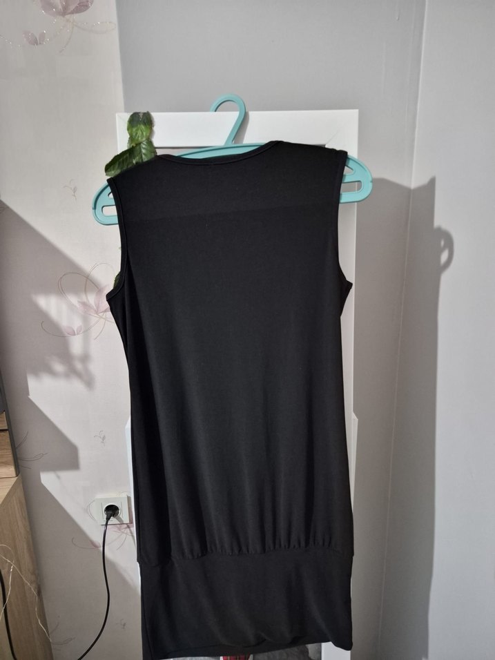 Zincir Detaylı Siyah Hamile Tunik - Görsel 2