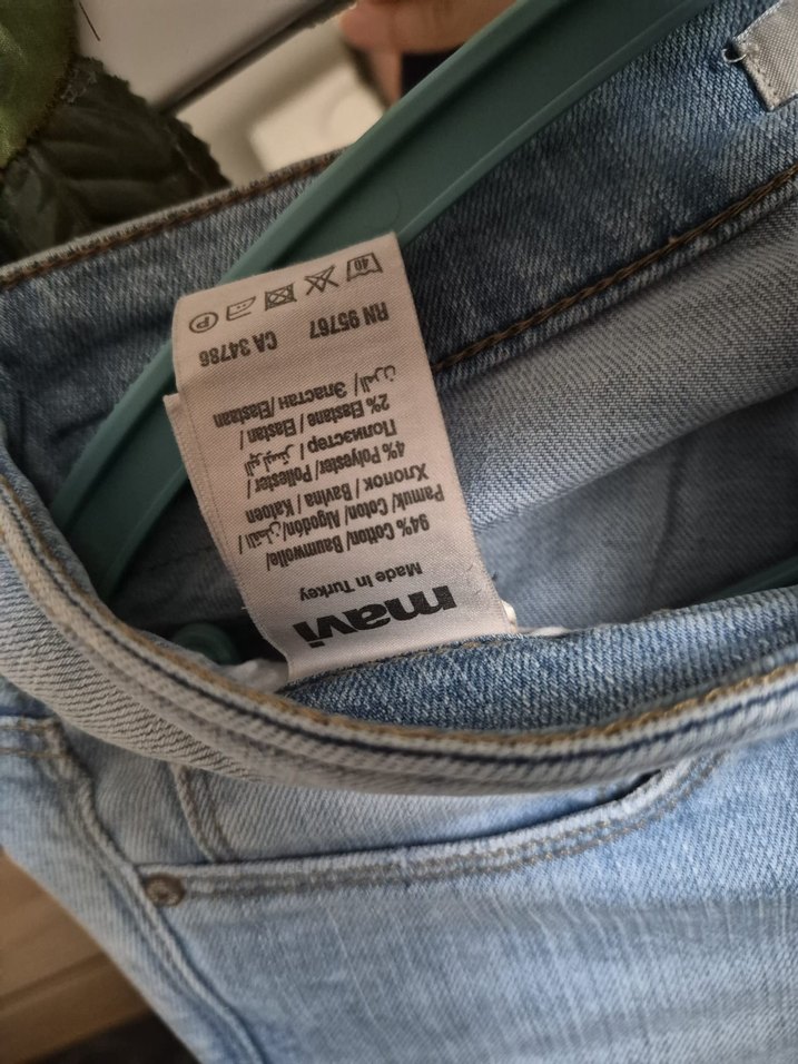 Kadın Açık Mavi Dar Kesim Midi Kot Pantolon - Görsel 5