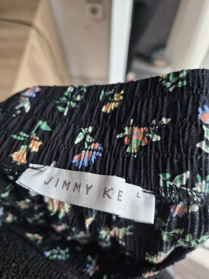 Çiçek Desenli Piliseli Mini Etek - Görsel 4